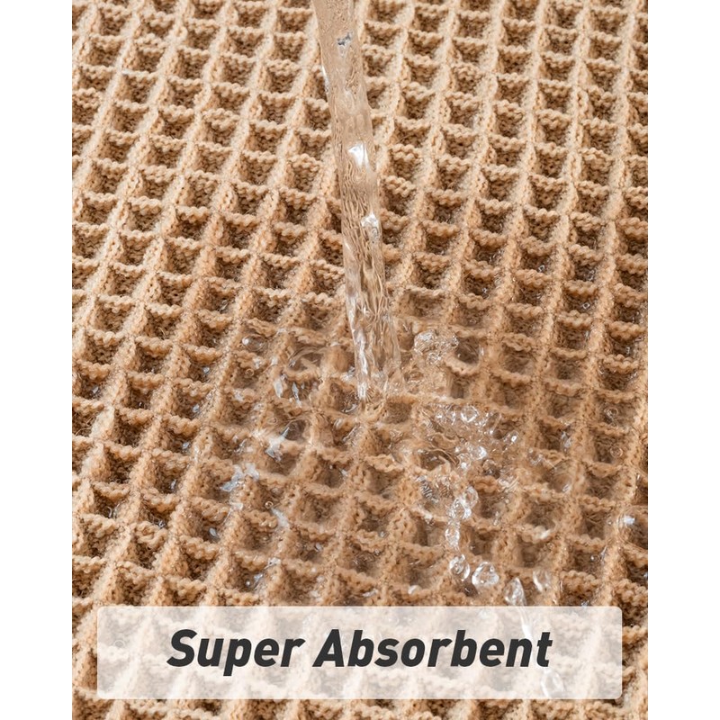 Upgraded Waffle Bath Mat 40x60 Super Absorbent Non Slip Comfortable