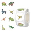 500PCS Round Dinosaur Stickers 2.5cm Kids Reward Stickers 8 Patterns