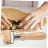 Mobestech Non Stick Wooden Rolling Pin for Baking Shaped Pastry
