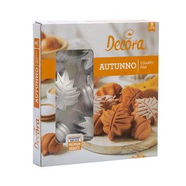 Decora 0080125 Autumn Baking Mould 25 x 23 x 4 cm 9 Cavities Die-Cast Aluminium