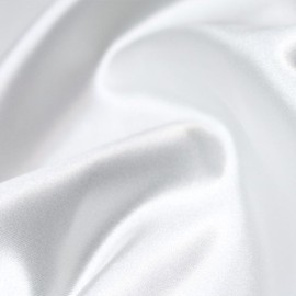 58" White Bridal Wedding Satin Fabric by The Yard - 1 Yard