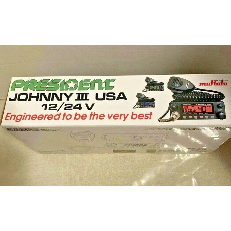 President Electronics Johnny III USA 40 Channel CB Radio