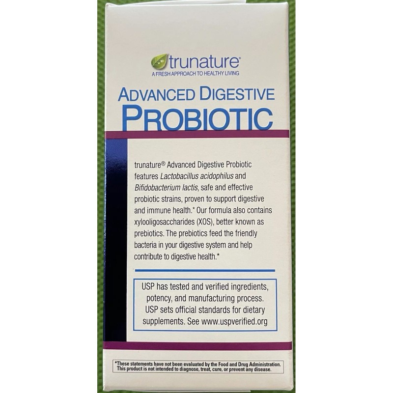 Trunature ADVANCED DIGESTIVE PROBIOTIC 100 Capsules