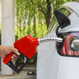 PIAOYUE- 110V 550W Electric Fuel Transfer Pump Big Flow Rate With Fuel Meter Nozzle 60L/m