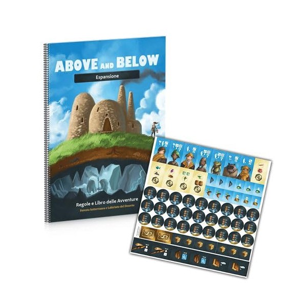 Above and Below Board Game: Desert Labyrinth and Underforest Book