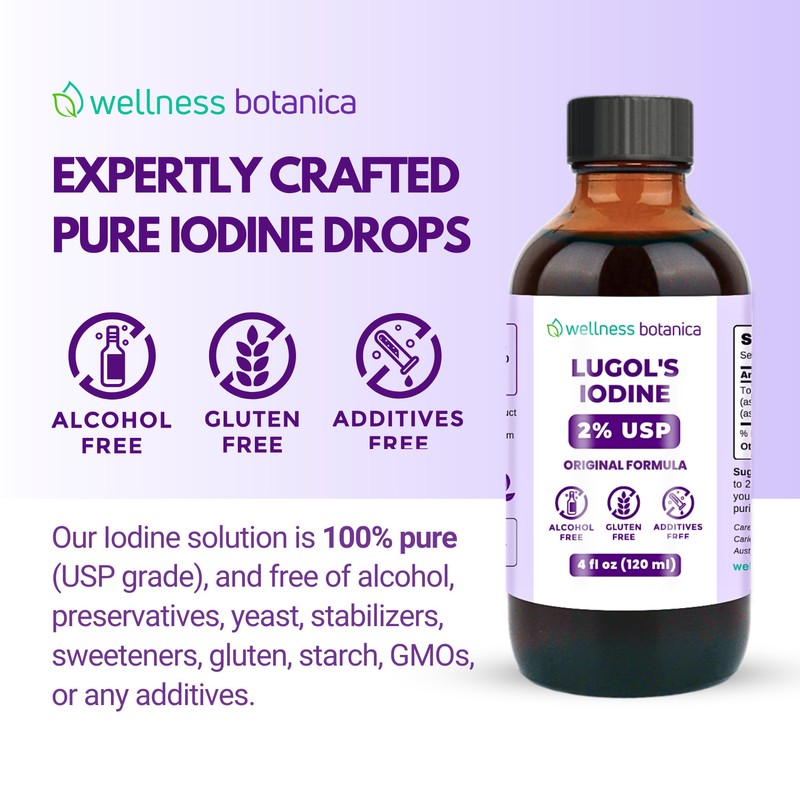 Lugol's Iodine Solution 2 oz with 4 oz Refill Bottle