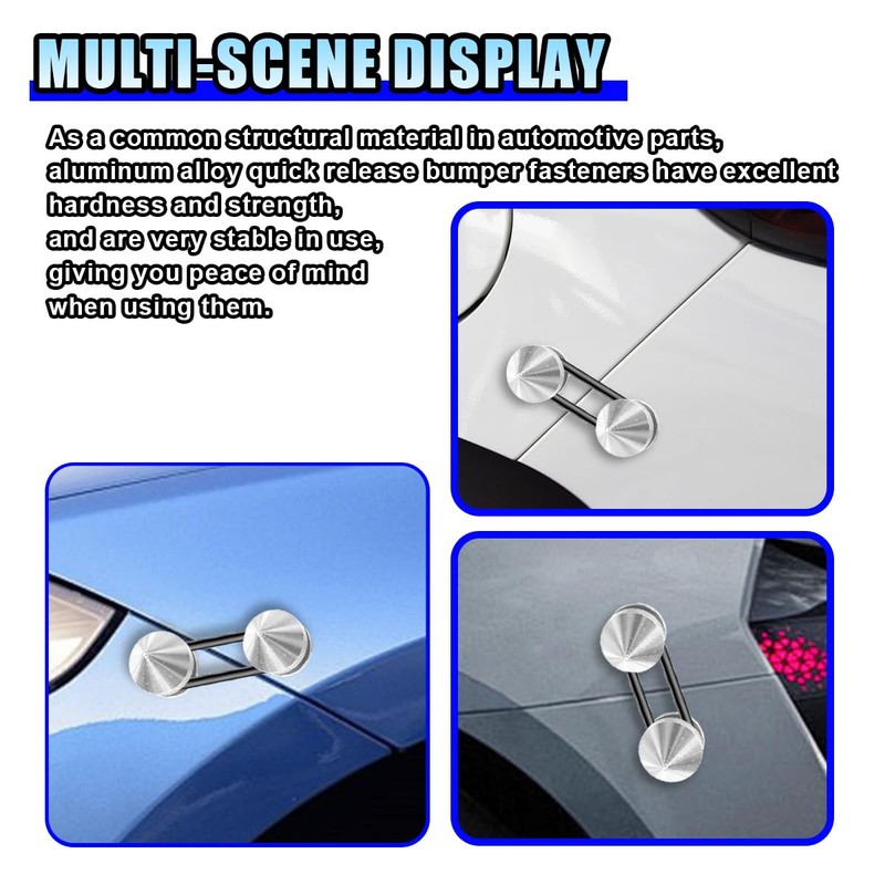 14 Pieces Bumper Quick Release Kit, Front Rear Bumper Fenders