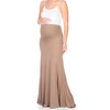 My Bump Women's High Waisted Floor Length Maternity Maxi Skirt