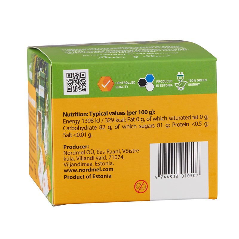Nordmel Honey Sachets, Box of 60-8g Per Sachet - Pure