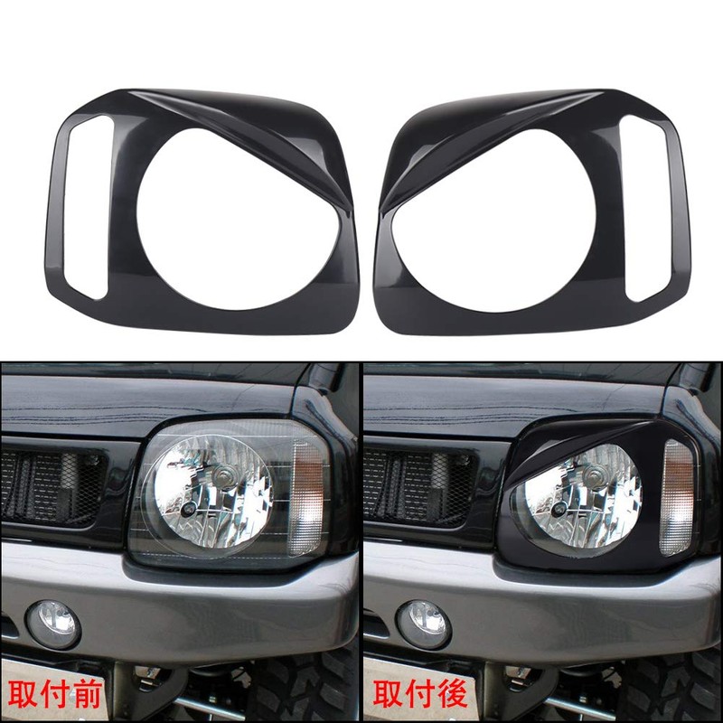 Front Headlight Cover,MOVOTOR Jimny JB23 Front Exterior Parts Angry Eye