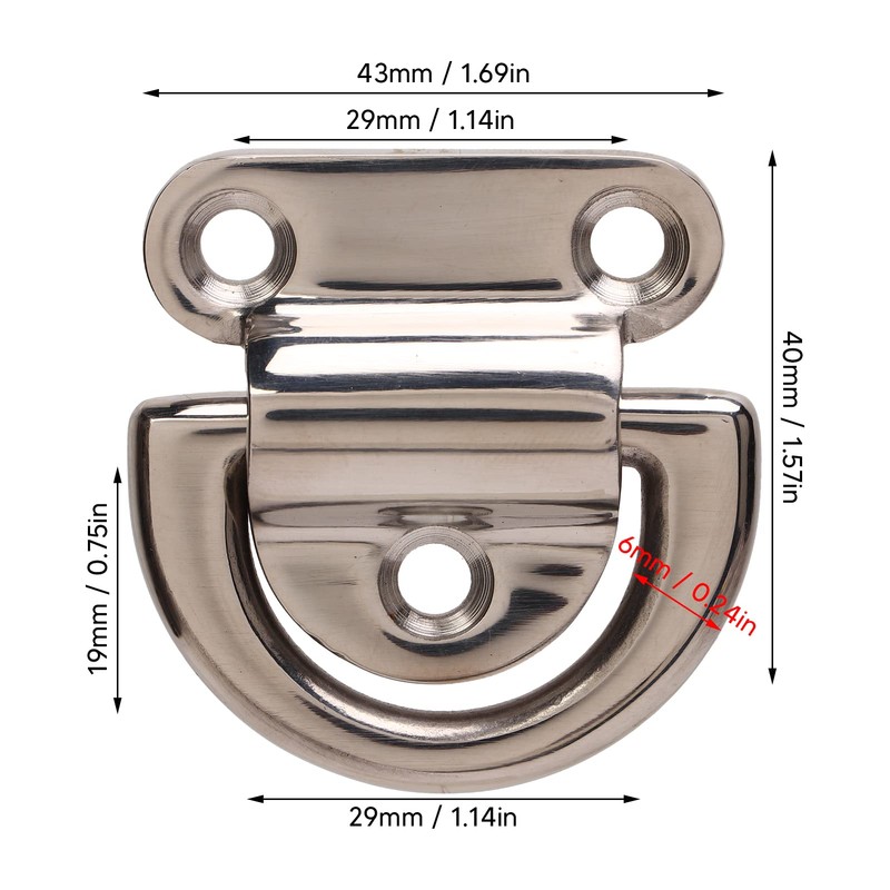 D Rings Folding Pad Eye, Folding Pad Eye Stable Performance