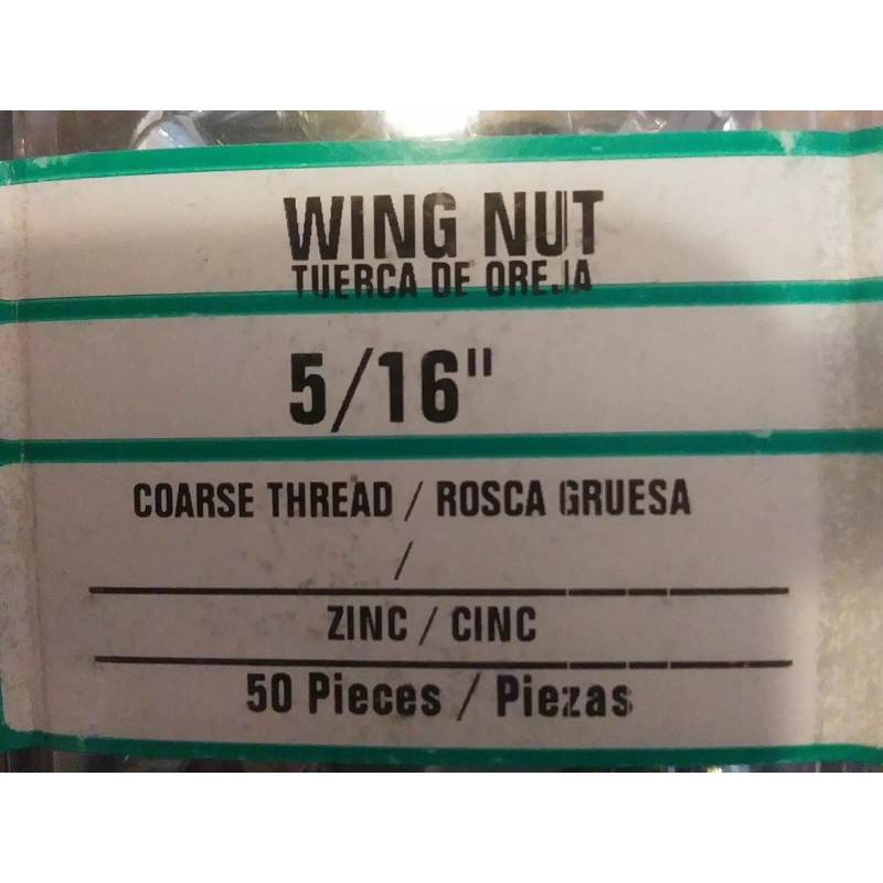 Rivercity Fastener & Supply (10) 5/16-18 Coarse Thread Wing /