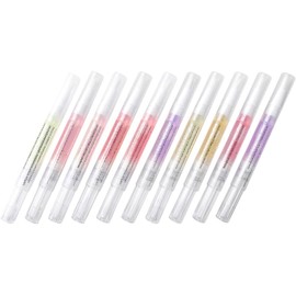 DOITOOL Bolígrafos de Aceite Nutritivo para Cutículas de Uñas, 10 Piezas, Portátiles y Ligeros, Ideales para Manicura y Cuidado en Casa Varios estilos