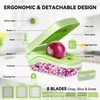 Romon Vegetable Slicer, Slicer, Vegetable Cutter, 14 in 1 Multifunctional