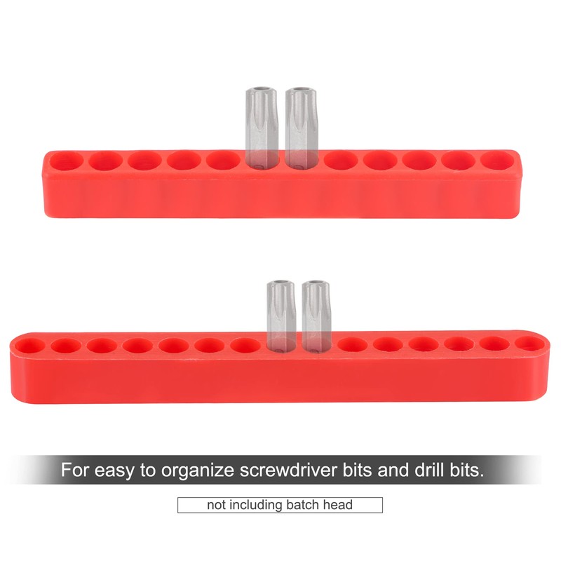 sourcing map 10,11,12,15 Holes Screwdriver Bit Holder Set, 7mm Dia