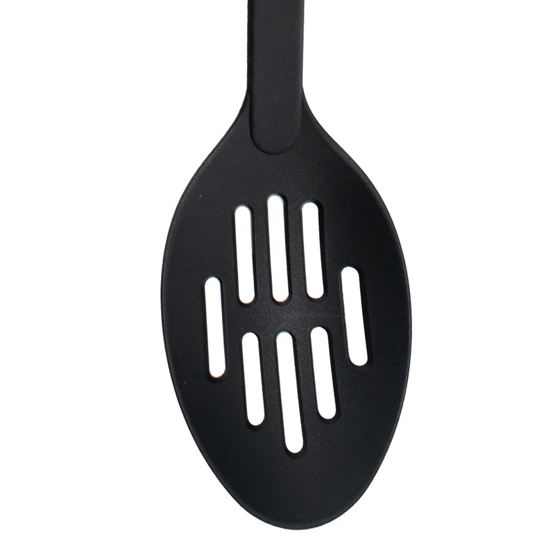 Norpro Nylon 12-Inch Slotted Spoon, 1-Pack, Black