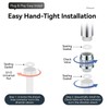 BOROLA Shower Head Shut Off Valve, G1/2" Thread Shower Flow