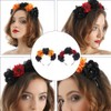 2pcs Day of The Dead Headbands Wedding Hair Clip Comb