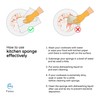 FAAY Esponjas ecológicas para platos, multiusos antiarañazos, para utensilios de