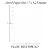 9-Disc Discbound Lined Refill Paper, Classic Size Pre-punched Happy Planners