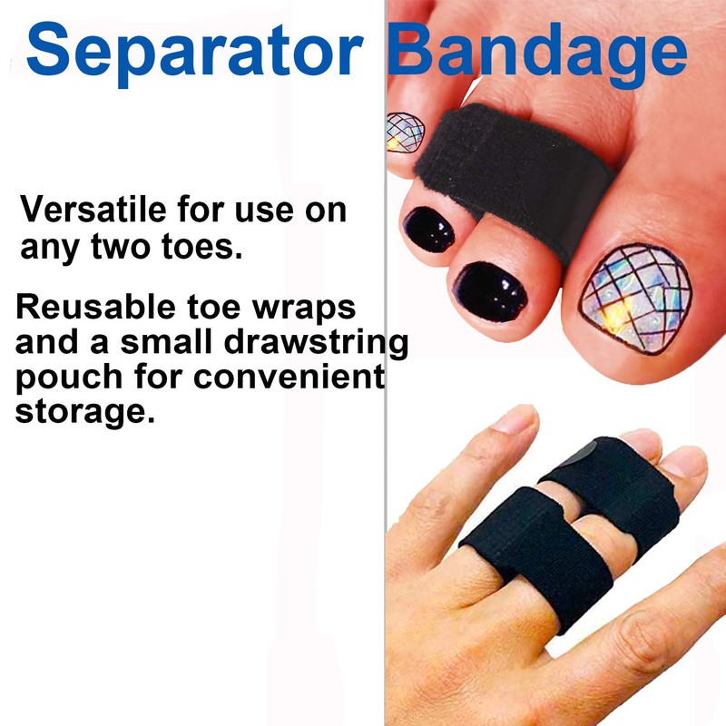 Skeerthy 12 Pack Broken Toe Wrap Fabric Hammer Toe Corrector