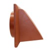 Kair Terracotta Cowled Outlet Grille 183mm External Dimension Wall Vent