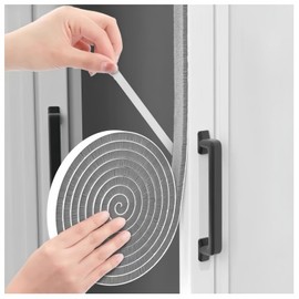 ligiyoto 33 Ft Self-Adhesive Weather Stripping Door Seal Strip for Door Window, 0.35" Wide x 0.2" Thick, Gray