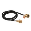 Flame King YSNMT48 Flexible 5-FT Extension Hose for 1Lb Propane