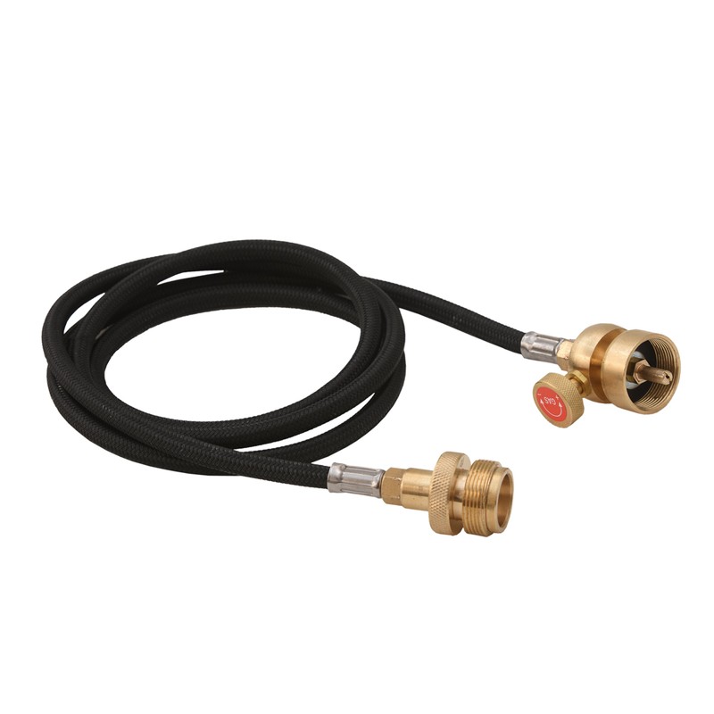 Flame King YSNMT48 Flexible 5-FT Extension Hose for 1Lb Propane