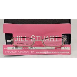 Jill Stuart Eyeglasses Women's JS 186 TAUPE 48/17 130 clear Demo lenses NEW