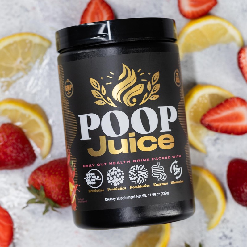 Poop Juice 5-in-1 Prebiotic, Probiotic, Postbiotic, Digestive Enzymes & Glutamine