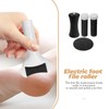 FOMIYES 4pcs Foot File Replacement Heads Electric Foot File Rollers