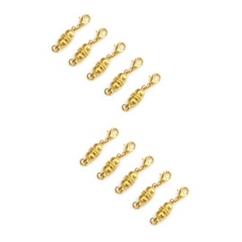 Operitacx 2sets Gold Lobster Clasps for Jewelry Necklace Bracelet Ball Tone 5pcs*2