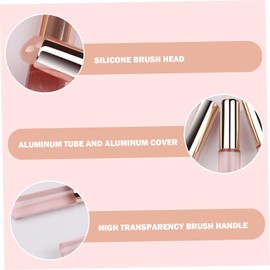 2 PCS Pincel De Lápiz Labial Pincel De Labios Reutilizable Con Cubierta Antipolvo Aplicador Labios Silicona Elástico Suave Aplicador Silicona Multifuncional