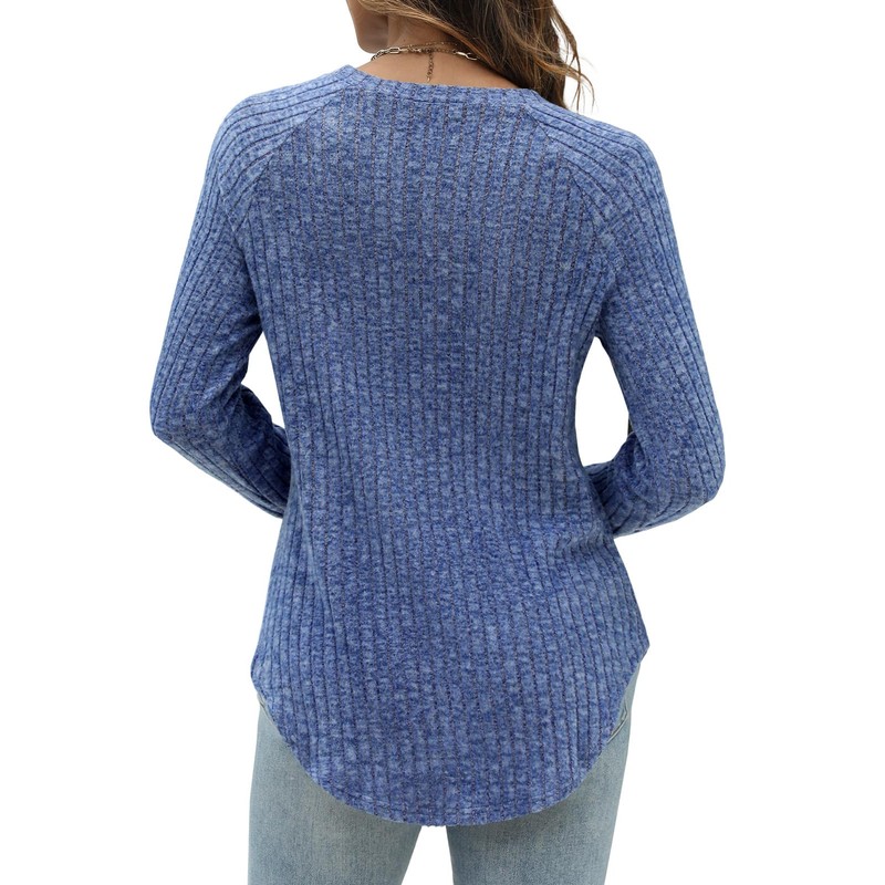 MixShe Womens Sweaters Long Sleeve Shirts for Women Tunic Tops