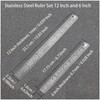 YYJ HOME Ruler 12 Inch (30 cm) and Ruler 6
