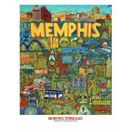 Memphis Tennessee Poster 18x24