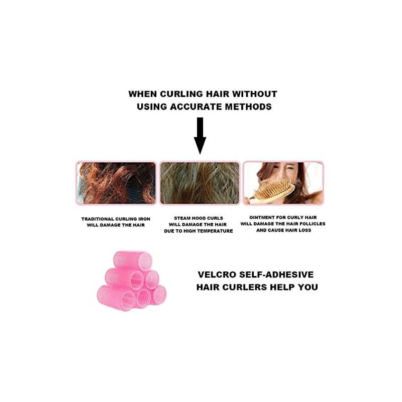 Juego de Tubos para Cabello Rulos para Cabello Juego de