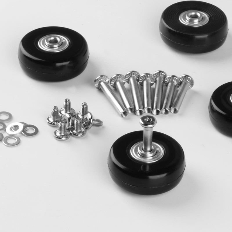 Pack of 4 Suitcase Castors Replacement Wheels, 50 x 18