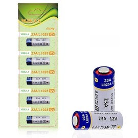 Paquete de 5 Pilas A23 de 12 V alcalinas de 60 mAh [Ultra Power] – 12 voltios para abridor de Puertas de Garaje, Ventiladores de Techo, Controles remotos MN21 23GA GP23AE A23S LR23A L1028