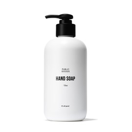 Public Goods Public Goods Hand Soap | Cleansing Soap for Kitchen & Bathroom | Made with Natural Essential Oils | Paraben & Sulfate Free | Vegan Friendly | Made in Canada | 12 Fl Oz Bottle with Dispenser Pump