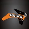 Attack Graphics Renegade Radiator Shroud Decal Orange for KTM 125