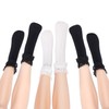 SATINIOR 6 Pairs Ruffle Socks Lace Ruffle Socks Women, white