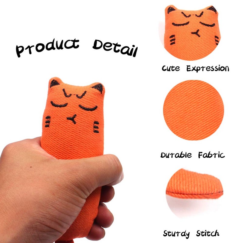 YuCool 5 Pcs Catnip Toys for Indoor Interactive Cat Chew