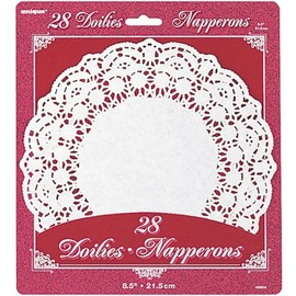 White Paper Doilies - 8.25" (28 Ct) - Premium Quality Disposable Table Decor for Weddings, Tea Parties, and Events