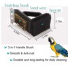 QBLEEV Bird Cage Cleaner, Bird Cage Cleaning Brushes, Multi-Function Stainless