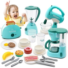 No Brand Pretend Play Kitchen Appliances Toy Set, Kids Kitchen Accessories Set - Coffee
