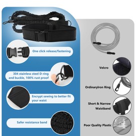 Premium Schwimmgürtel Erwachsene für Pool,3.5-8 M Schwimmgurt mit elastischen Gummibändere,Schwimmhilfe Erwachsene Geeignet für Anfänger und Profis, für das Schwimmtraining