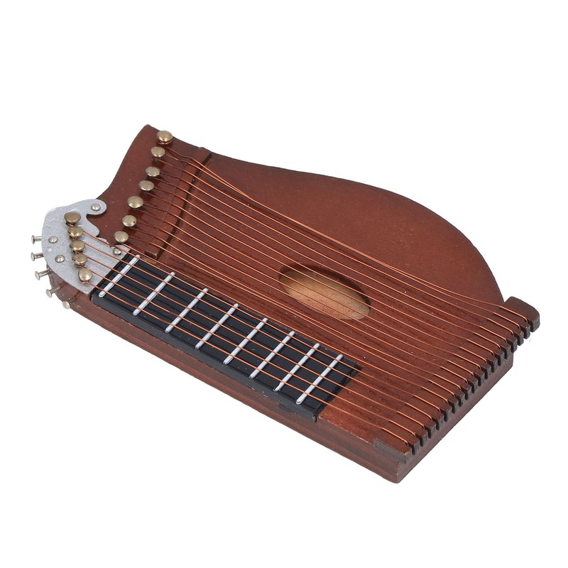 Guzheng Model Wooden Miniature Guzheng Musical Instrument Model Display for