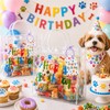 joycraft Dog Paw Clear PVC Gift Bags with Handles, 12Pcs